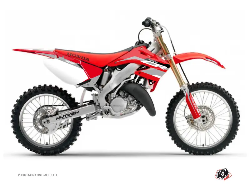 مجموعة زخرفة دراجة موتوكروس League Honda 250 CR رمادي KUTVEK