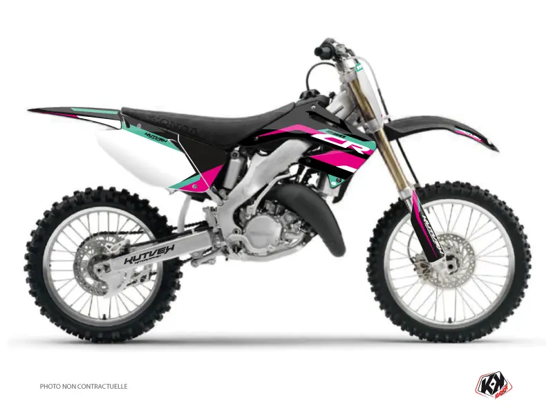 Kutvek Dekorsatz für Motocross League Honda CR 250 Türkis