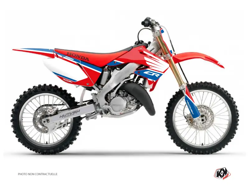 Комплект декорации за мотокрос Wing Honda 250 CR Син KUTVEK