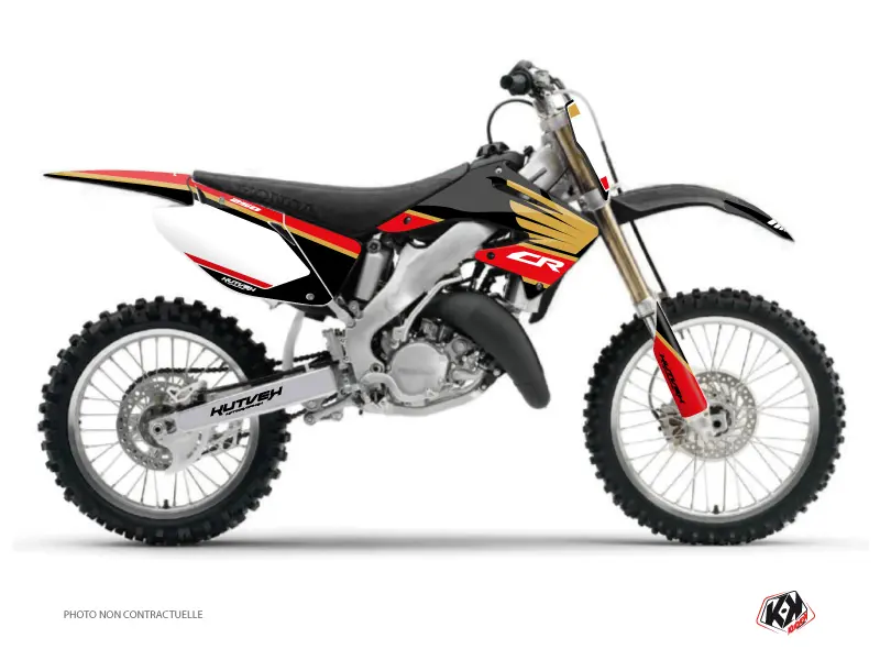 Kit decoração moto cross Honda CR 250 Wing ouro KUTVEK