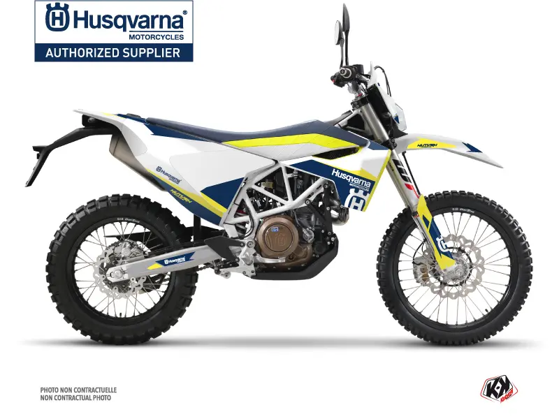 Husqvarna 701 Enduro Orbit 화이트 KUTVEK 오토바이 그래픽 키트
