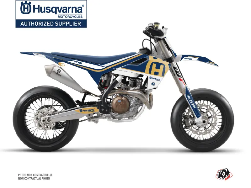 Kit Doplňků pro motokrosový vzhled Heritage Husqvarna 450 FS Modrý KUTVEK