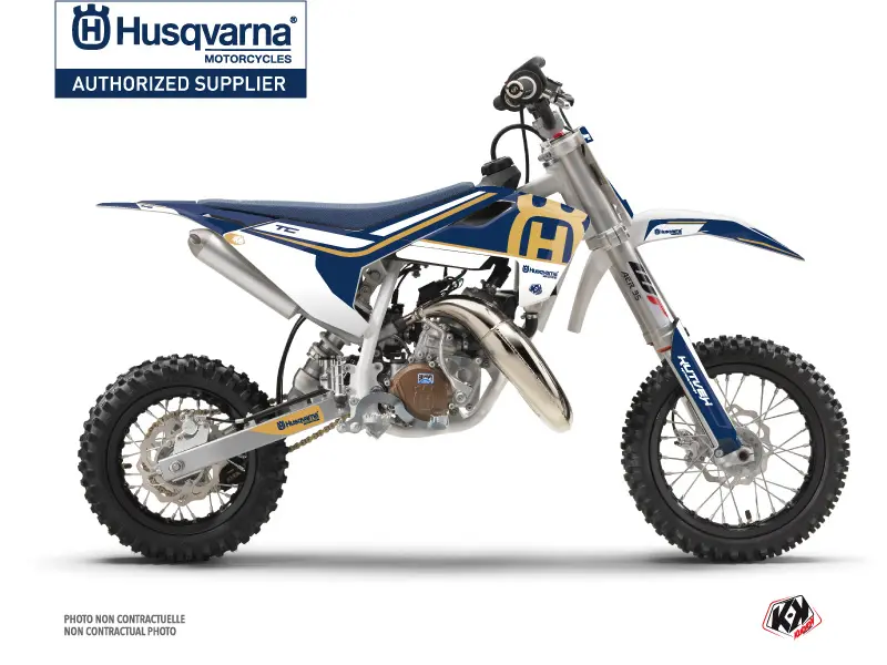 KUTVEK ヘリテージ モトクロス デカールキット Husqvarna TC 50 ブルー