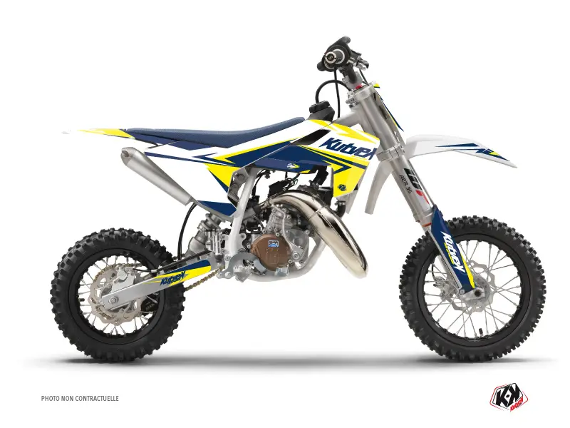 KUTVEK Husqvarna TC 50 화이트 옐로우 스테이지 모토크로스 디자인 키트