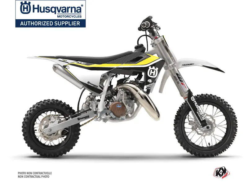 Sada polepů na motokrosový motocykl Husqvarna TC 50 Legend černá KUTVEK