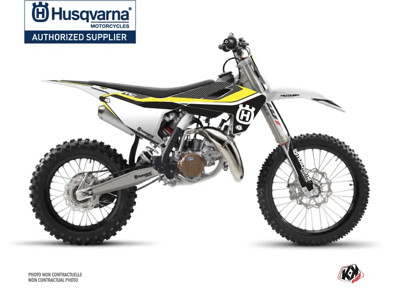 KUTVEK Husqvarna TC 85 ブラック モトクロスデカールキット