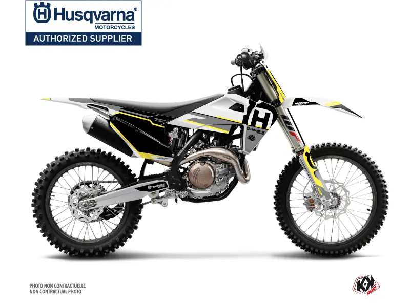KUTVEK Husqvarna TC 125 Cross Motor Stickerset Nova Zwart