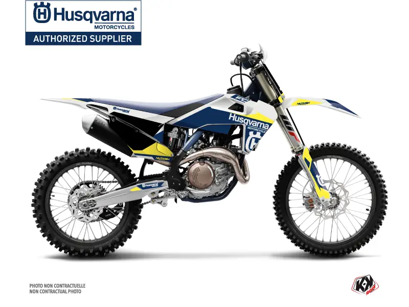 Kit grafiche motocross Orbit Husqvarna FC 250 bianco KUTVEK