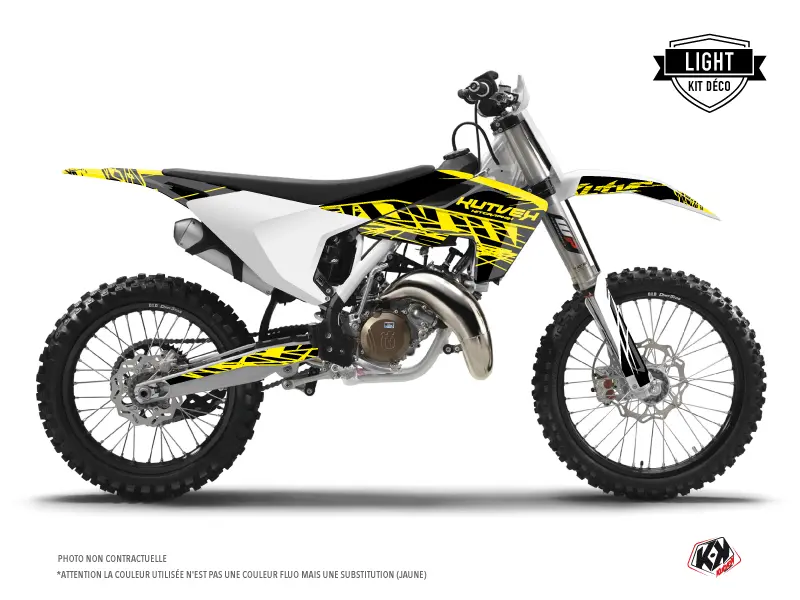 Kit de décoration Husqvarna FC 250 Eraser Fluo jaune