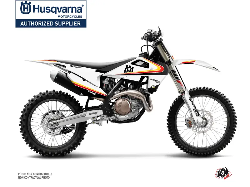 Kit de décoration Kutvek Husqvarna FC 350 Legacy noir jaune
