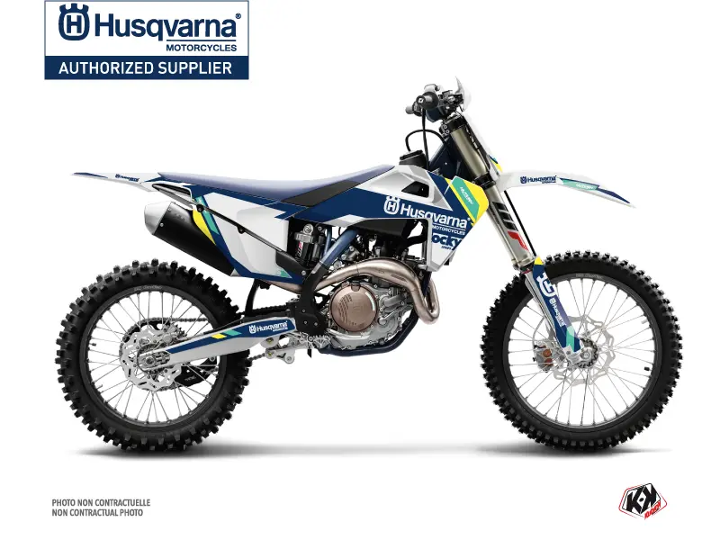 ロッキー ハスクバーナ FC 350 ブルー モトクロス デカールキット KUTVEK