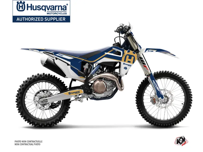 KUTVEK Husqvarna FC 450 بلیو کراس ہیریٹیج موٹو ڈیکوریشن کٹ