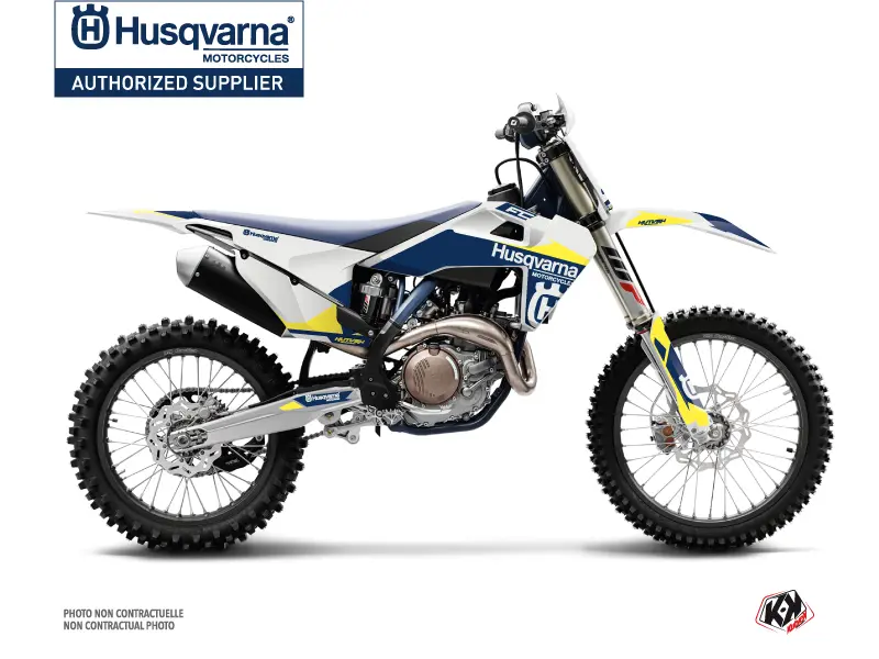 Kit de Decoração Moto Cross Orbit Husqvarna FC 450 Branco Kutvek