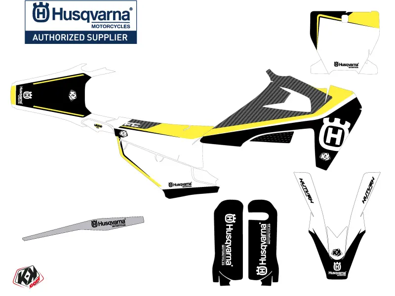 KUTVEK Husqvarna FC 450 黑色传奇越野摩托车贴花套装 — 第 2 视图