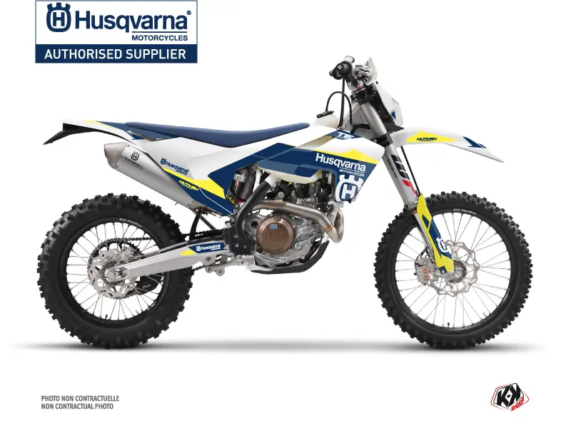 Dekorsatz Motocross Orbit Husqvarna 125 TE Weiß KUTVEK
