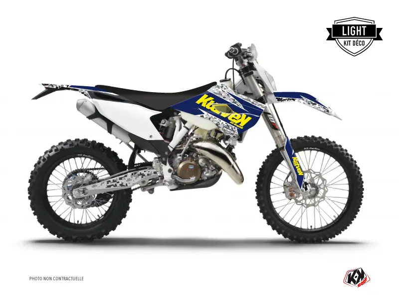 Dekorsatz Motocross Predator Husqvarna 125 TE lila gelb KUTVEK