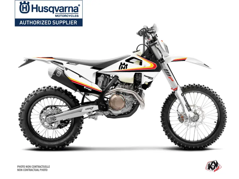 Dekorsatz Motocross Legacy Husqvarna 300 TE Schwarz Gelb KUTVEK