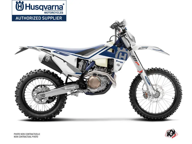 KUTVEK Motocross Graphics Kit Husqvarna 250 FE White Grey