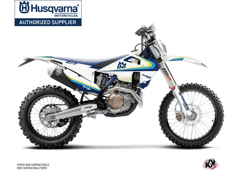 KUTVEK ハスクバーナ 350 FE レガシー モトクロス デコキット ブルーイエロー