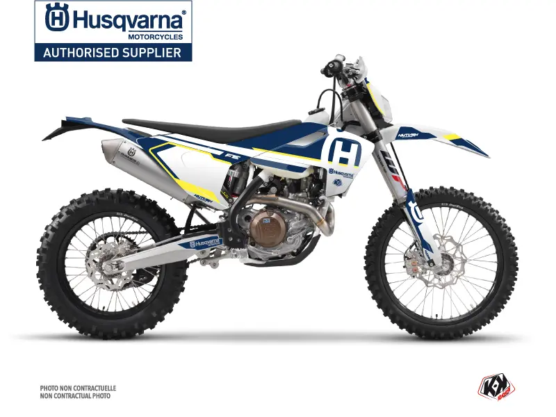 KUTVEK Nova Husqvarna 350 FE Blue Motocross Graphics Kit