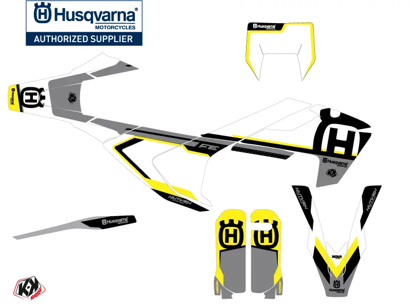 طقم بلاستيك كروس Husqvarna 501 FE Nova أسود — المنظر 2
