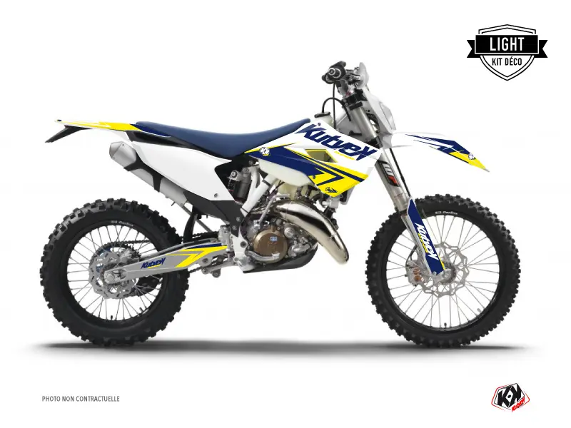 KUTVEK Husqvarna 501 FE White Yellow Motocross Graphics Kit
