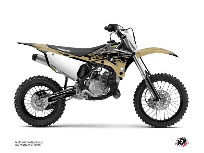 Комплект облицовки мотоцикла для мотокросса Kawasaki 85 KX Песочный KUTVEK