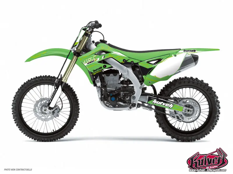 Plastik-Dekorsatz Motocross Slider Kawasaki 125 KX KUTVEK