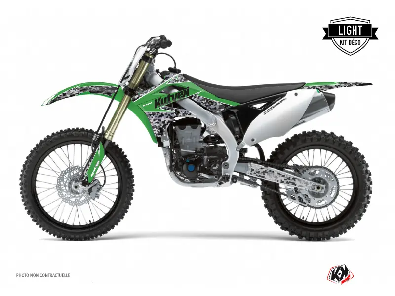 KUTVEK Kawasaki 125 KX 그린 Predator 모토크로스 데코 키트