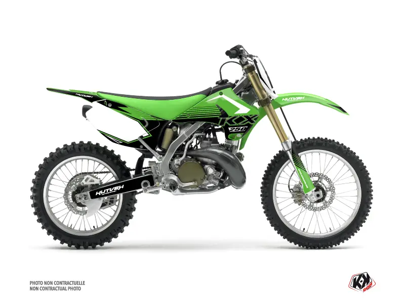 کٹ پلاسٹک موٹو کراس کلاو Kawasaki 250 KX سبز KUTVEK