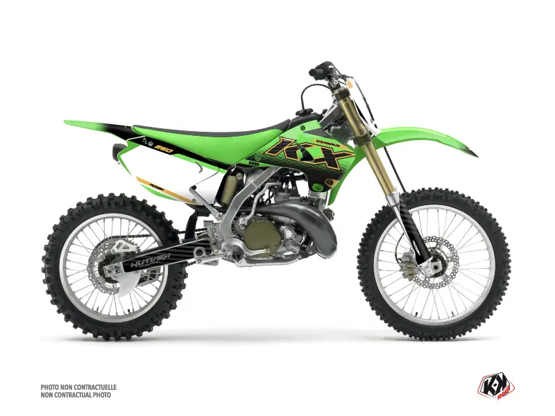 Kit décoration moto cross Kawasaki 250 KX Gold