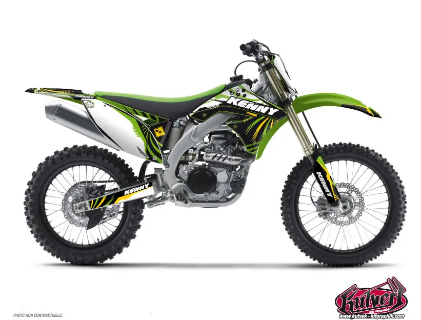 デカールキット モトクロス ケニー カワサキ 250 KXF KUTVEK
