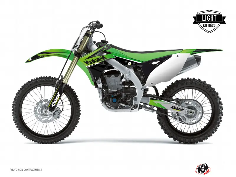 Комплект декора для мотоцикла Cross Stage Kawasaki 250 KXF зеленый KUTVEK