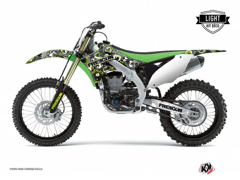 طقم ديكور دراجة كروس Freegun Eyed Kawasaki 250 KXF أخضر