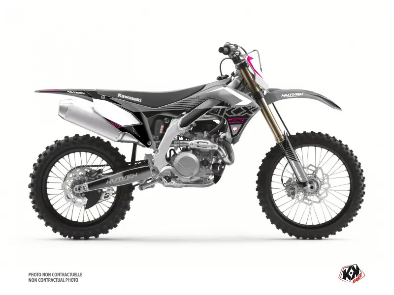 طقم ديكور بلاستيكي Moto Cross Claw Kawasaki 450 KXF رمادي KUTVEK