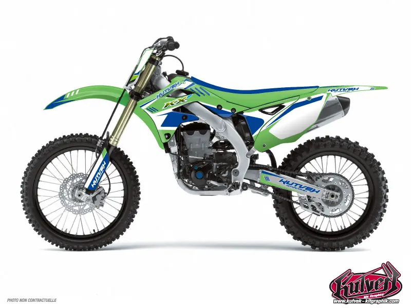Dekorsatz Motocross Chrono Kawasaki 450 KXF Blau KUTVEK