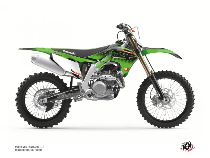 Kit Déco Moto Cross Kawasaki 450 KXF Vert Kutvek