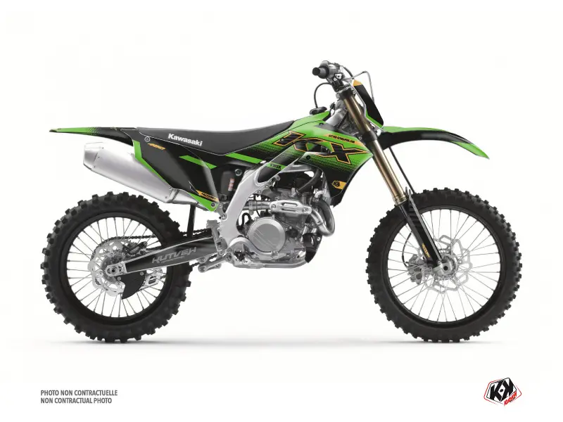Sada Plastů a Polepů pro Motokros Kawasaki 450 KXF Gold KUTVEK