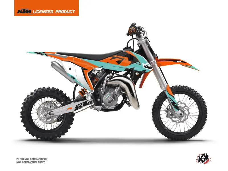 Kit dekoracije za motocross Gravity KUTVEK KTM 50 SX Zeleno