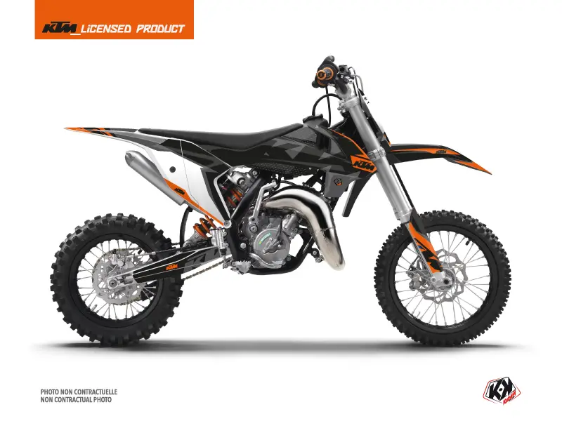 Gravity KTM 50 SX Orange Motocross Graphics Kit