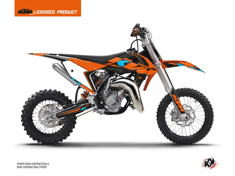 Kit Déco Moto Cross Reflex KTM 50 SX Orange KUTVEK