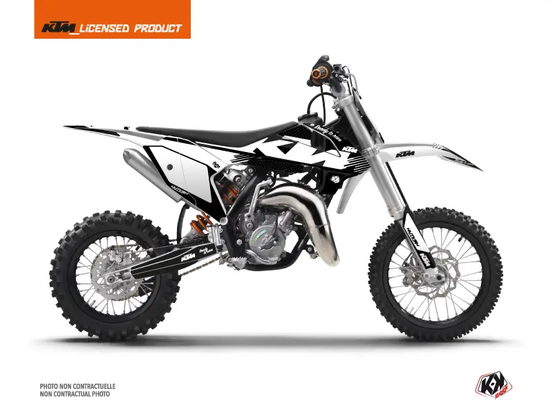 Retro Motocross-Dekorsatz KTM 65 SX schwarz Kutvek