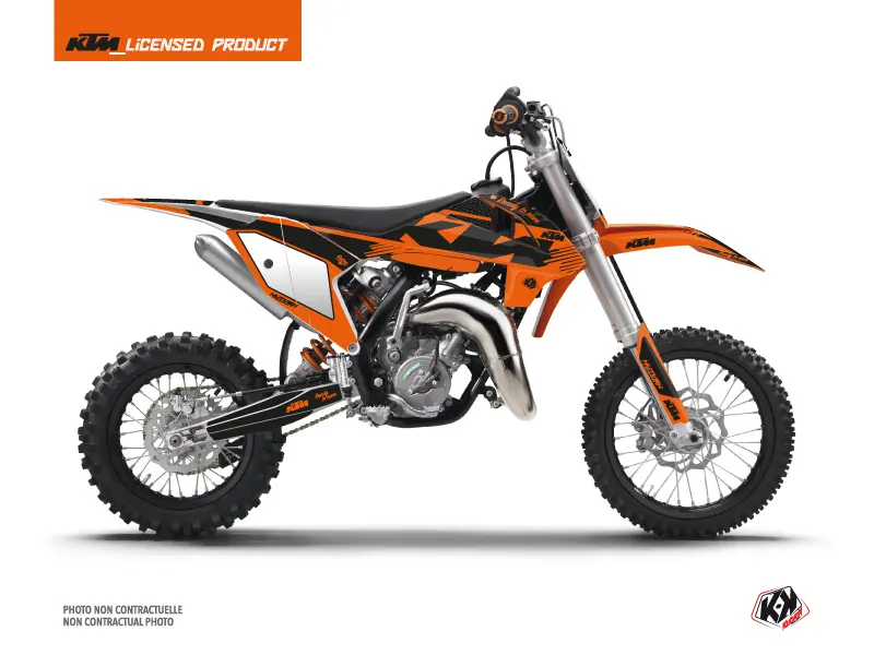 Dekorsatz Moto Cross Retro KUTVEK KTM 65 SX Orange