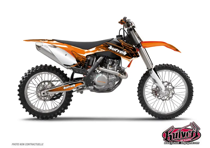 Kit de Decoração Moto Cross Slider KUTVEK KTM 65 SX Preto