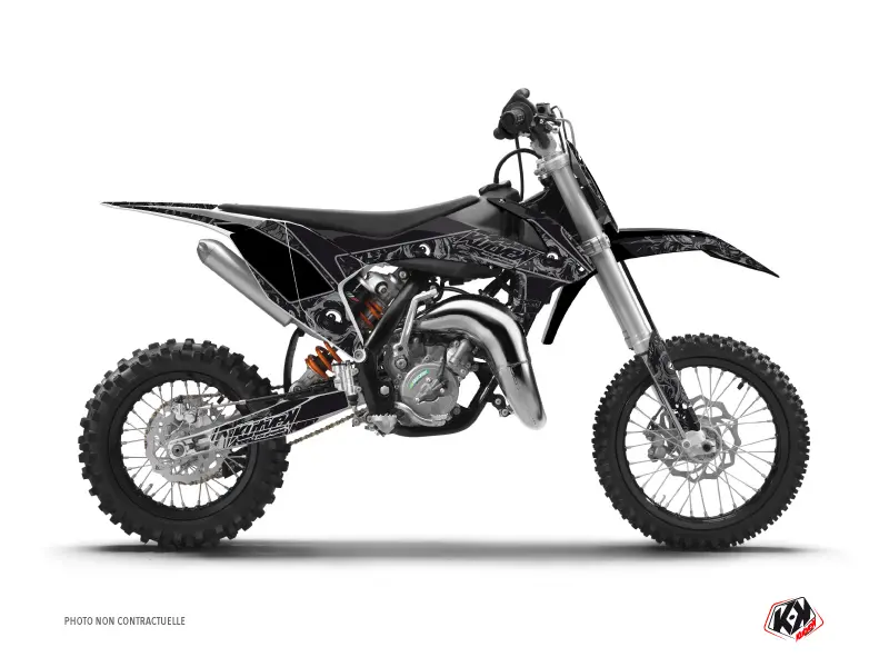 Kit Décoration Moto Cross Zombies Dark KTM 65 SX Noir KUTVEK