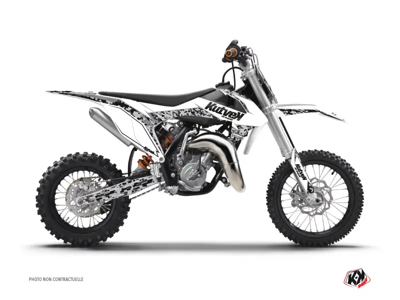 Motocross-Dekorsatz Predator KUTVEK KTM 65 SX weiß