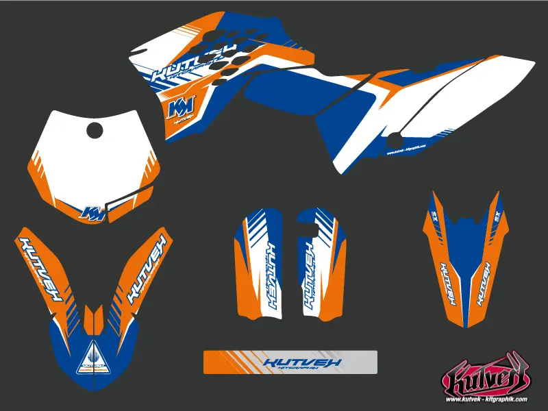 Pulsar KTM 65 SX 블루 모토크로스 데코 키트 — 2번째 뷰