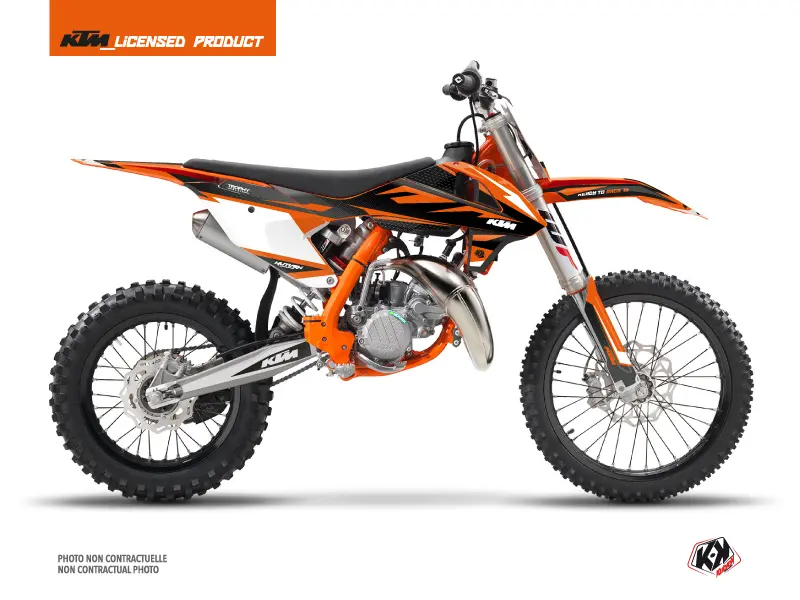 Dekoratsioonikomplekt Moto Cross Trophy KTM 85 SX Must Oranž