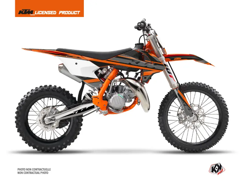 Breakout KTM 85 SX 블랙 오렌지 모토크로스 데코 키트
