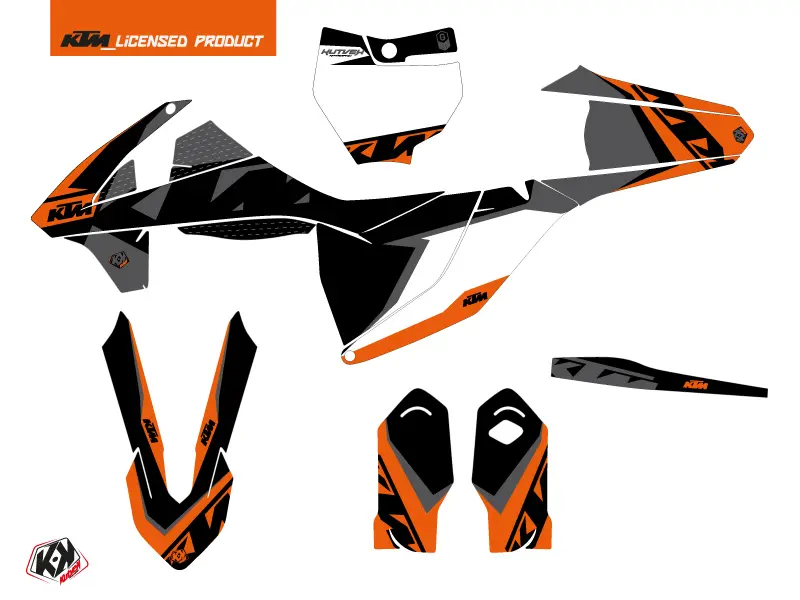 Dekorsatz Motocross Gravity KTM 85 SX Orange — Ansicht 2